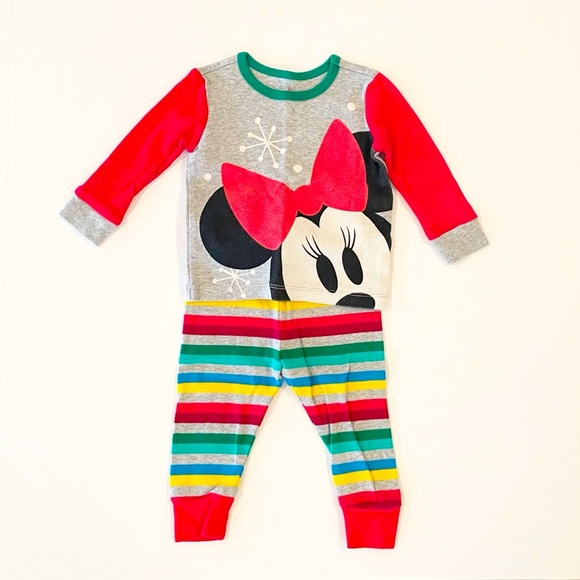 Minnie Mouse 9-12M Long Sleeve Pajama Set - Picture 1 of 6